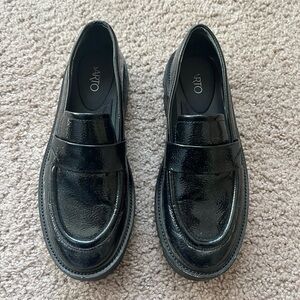 Franco Sarto chunky black loafers